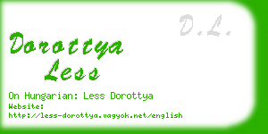 dorottya less business card